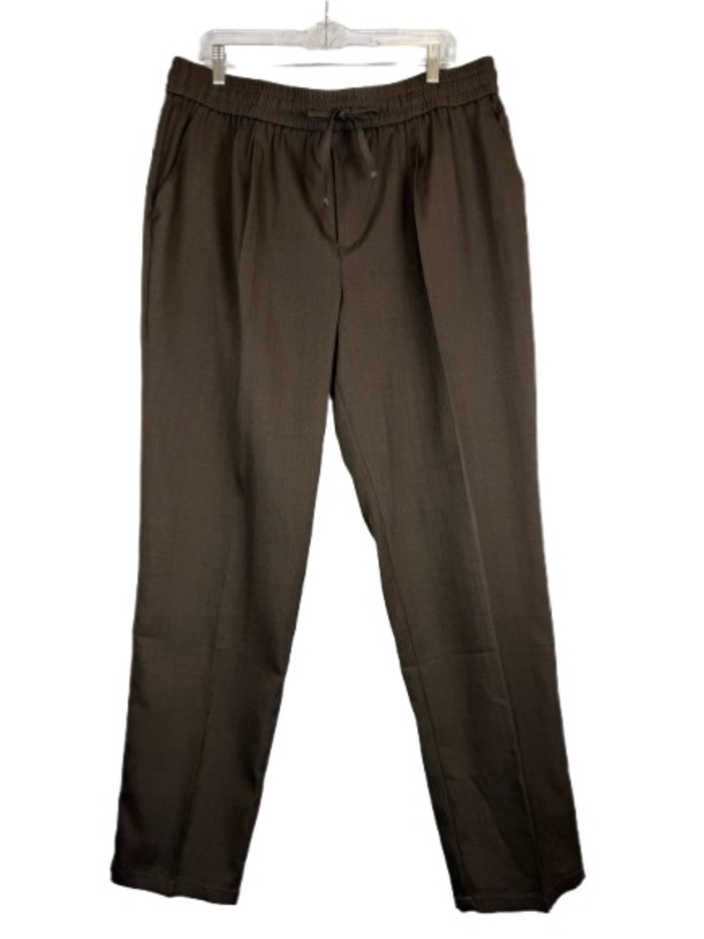 AirFlexion Brown Pull On Pants 2X Stretch Elastic Waist Straight Leg NEW